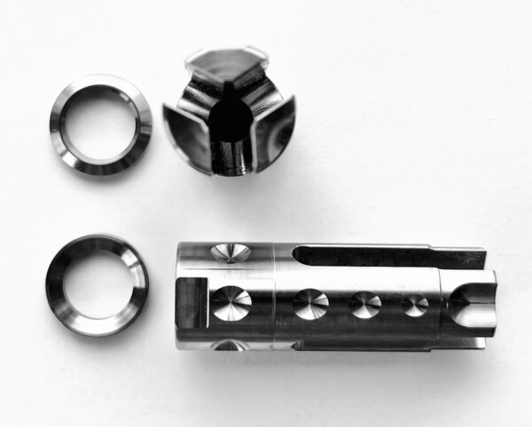 Titanium AR-15/M4 Pitchfork style Flash Hider - Image 3