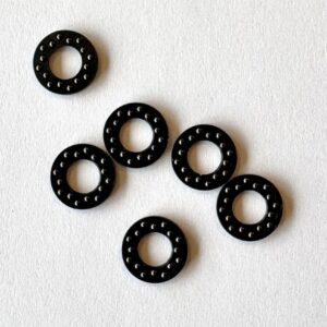 1/4" Double Row Delrin Caged Ceramic Bearings USA Made!